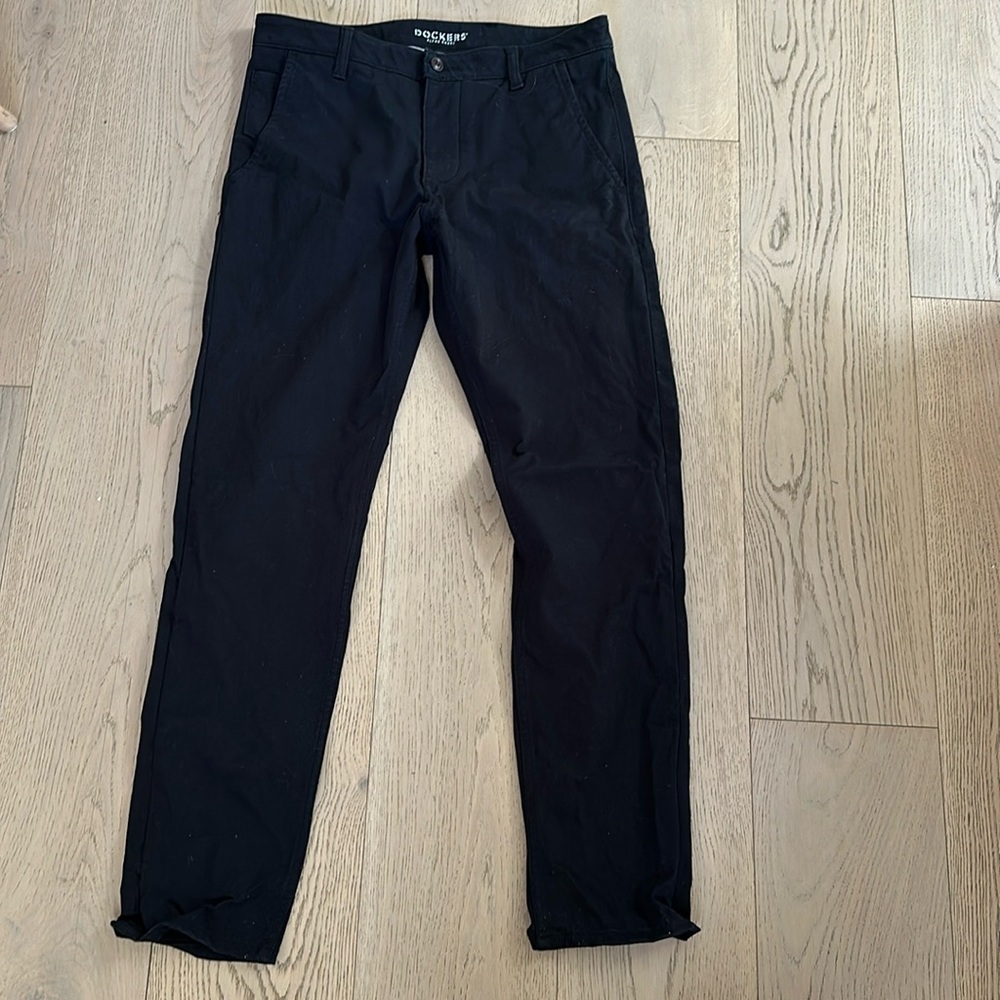 Dockers Khaki Black Stretch Comfort